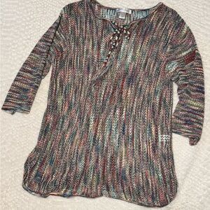 Christopher & Banks Multicolor Knit Top